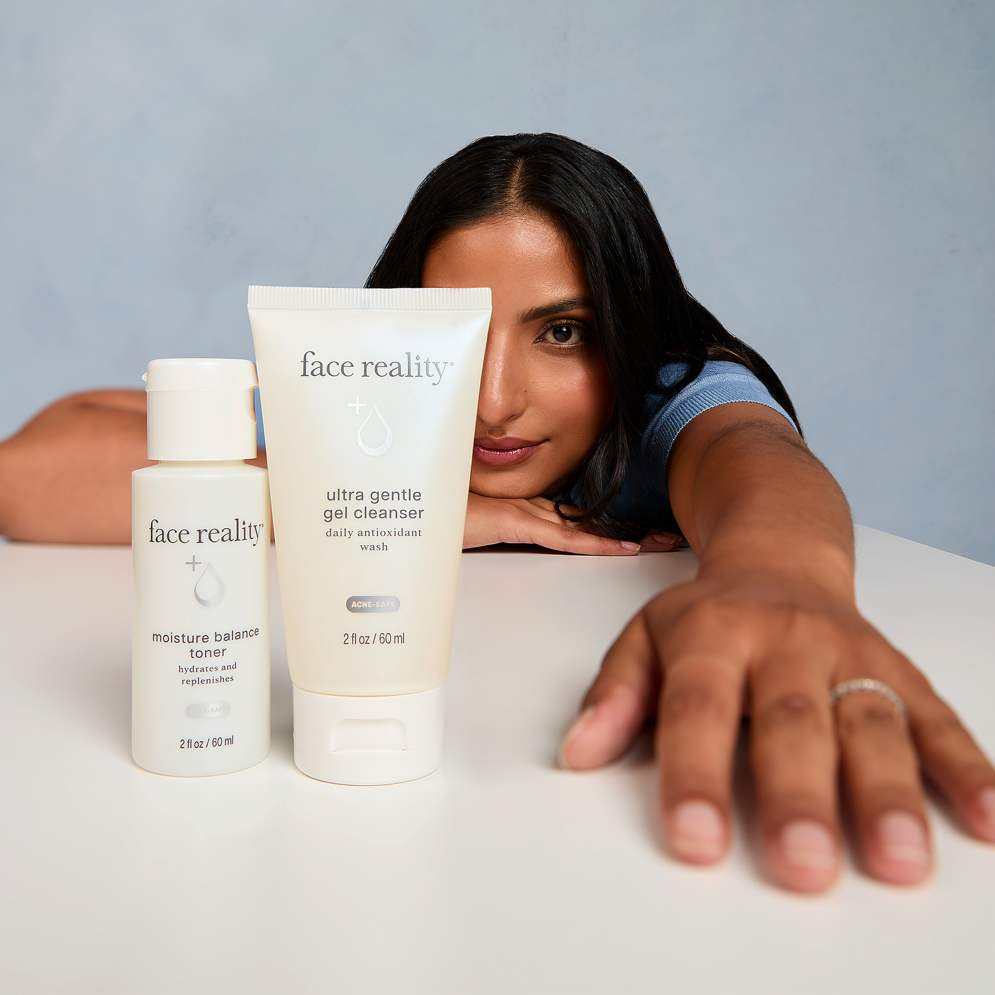 Face Reality Travel Size Duo Ultra Gentle Cleanser and Moisture Balance Toner.